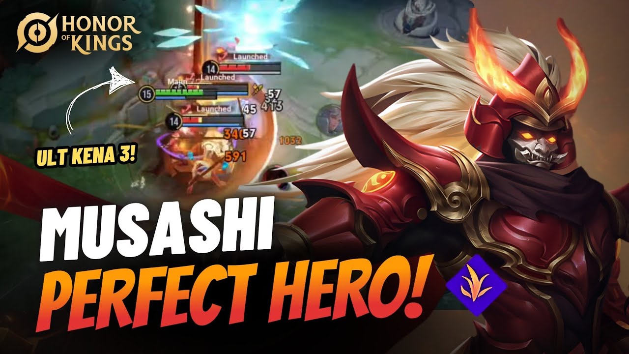 Musashi is The Best Jungler! - Penjelasan Build dan Cara Pake Musashi Pemula HOK | Honor Of Kings