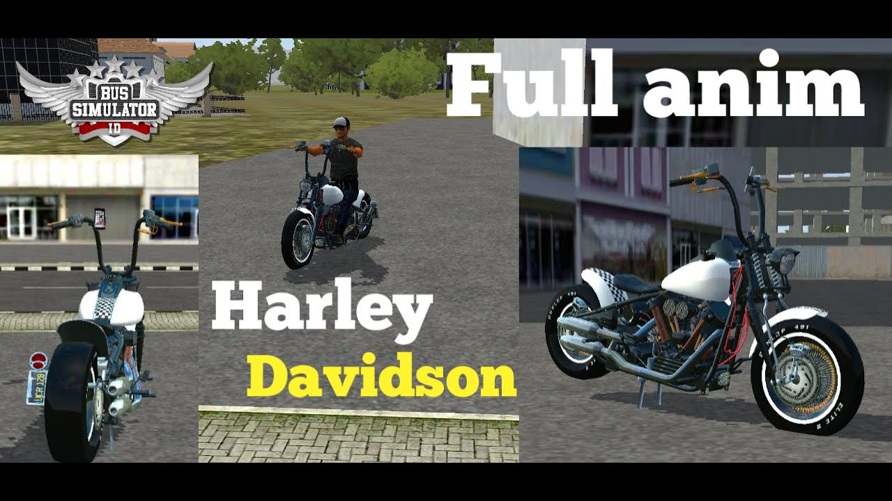 MOD MOTOR HARLEY DAVIDSON|FULL ANIM||MOD BUSSID TERBARU