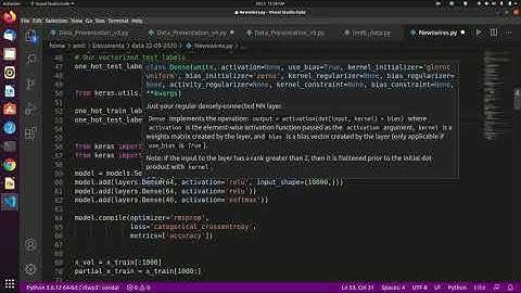 Newswire data multiclass classification Neural Network Machine Learning Deep Learning Python
