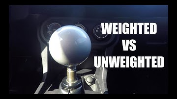 Does a weighted shift Knob really matter?