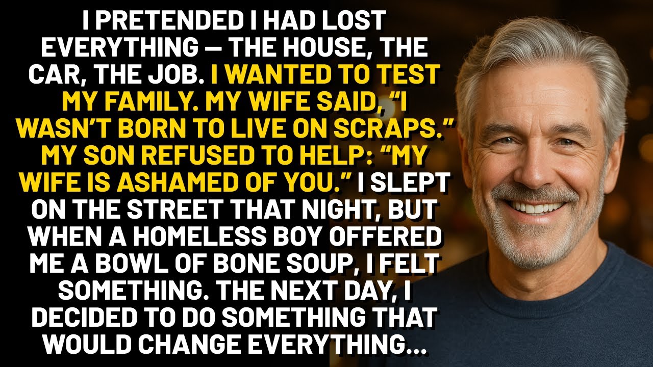 Я притворился, что потерял всё — дом, машину, работу. Я хотел проверить свою семью. Моя жена…