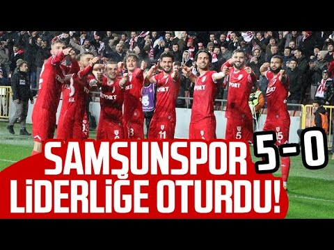 Yılport Samsunspor - Bandırmaspor maç sonucu! Samsunspor liderliğe oturdu