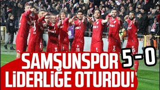 Yılport Samsunspor - Bandırmaspor Maç Sonucu Samsunspor Liderliğe Oturdu