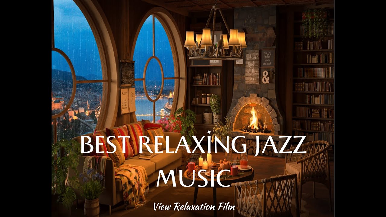 Jazz by the Fireplace Jazz Relaxing Music ☕Coffee Shop Ambience