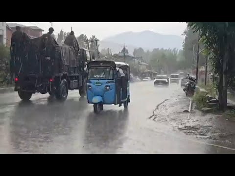 Again Baramulla dist. has been hit by heavy rainfall,hailstorms,thunderstorms & strong gusty winds