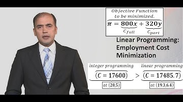 Linear Programming vs Integer Programming: Employment Cost Minimization