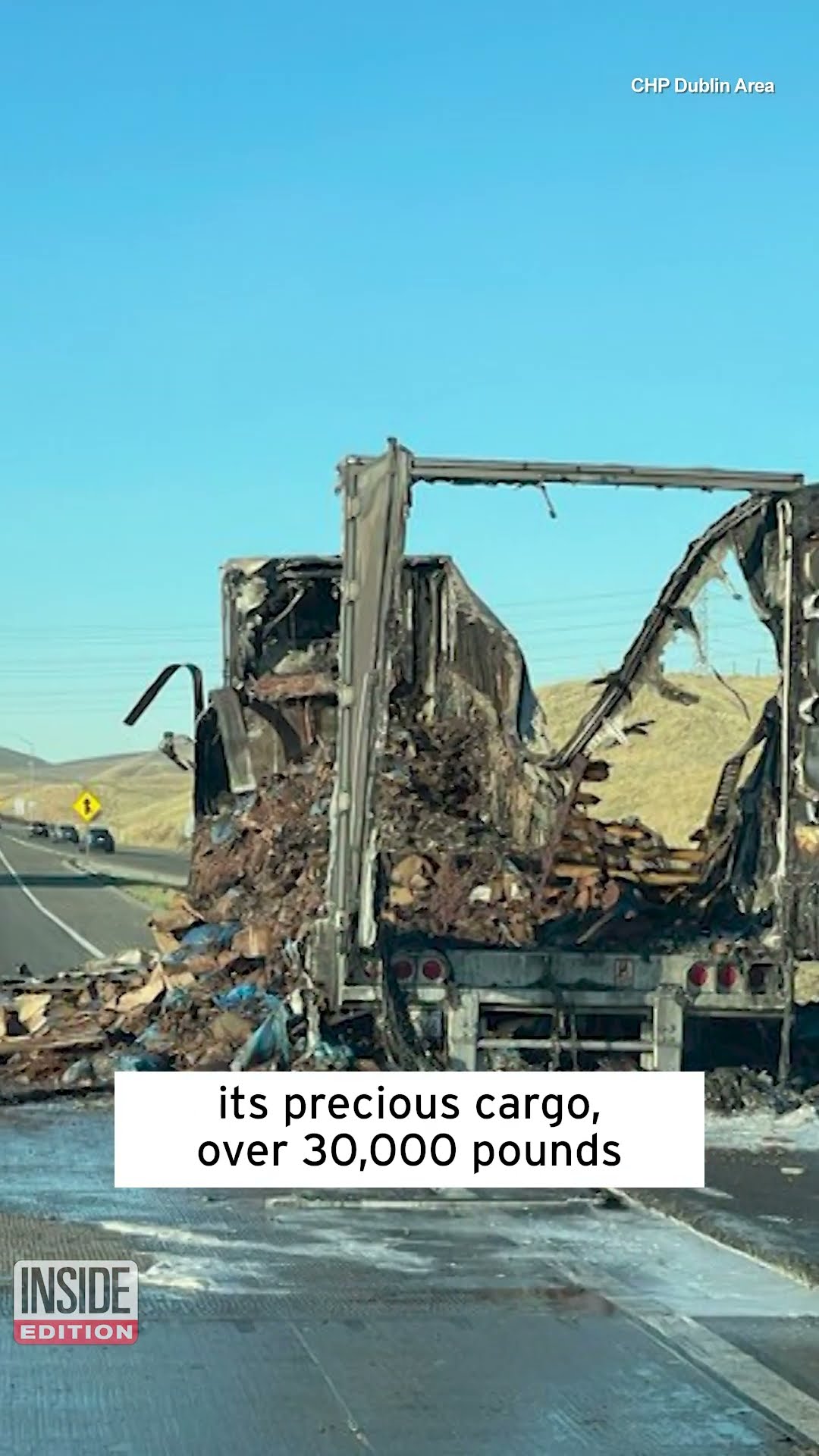 15 Tons of Chocolate Melt Away in Truck Fire #shorts