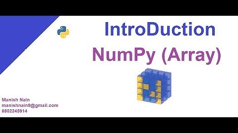 Numpy Tutorial in Hindi | Python NumPy Tutorial | Manish Nain #1