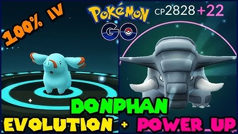 Evolving 100% IV PHANPY to DONPHAN + Power Up! (Pokemon Go GEN 2 Evolution)