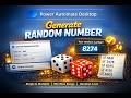 Generate Random Number Power Automate Desktop #automation #PAD #microsoft
