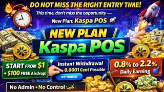 Kaspa Proof of staking Program full plan videos.Why Kaspa plans Viral Project. Kaspa Coin price KSA