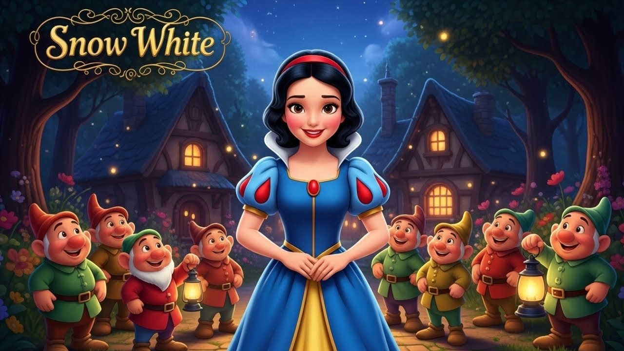 SNOW WHITE & THE 7 DWARFS | 3D Animated Cartoon Bedtime Full Story for Kids | Calm Fairy Tale 🌙✨