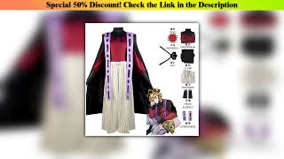 Get Demon Doma Douma Cosplay Costume Wig Fan Sets Kimetsu No Yaiba Outfit Halloween Anime Douma Kim