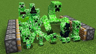 All Minecraft Creepers in 5.00 minutes...