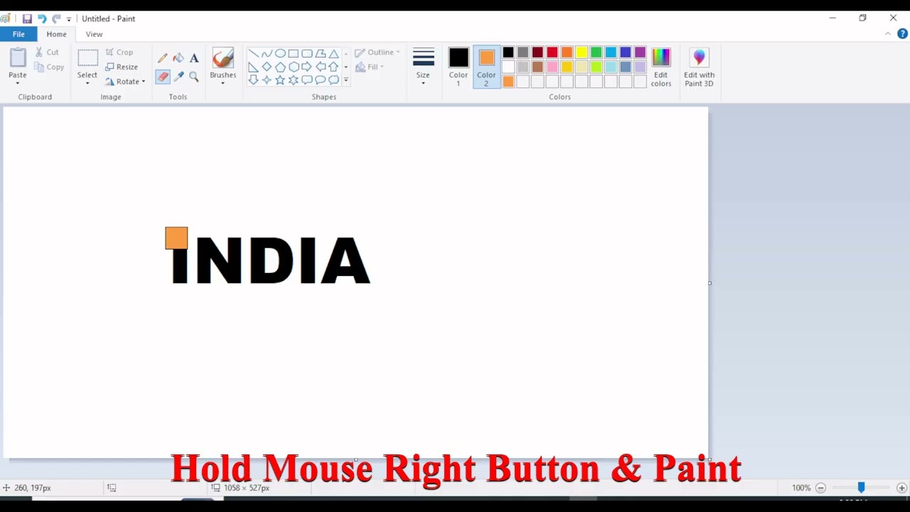 How to color text in MS Paint | Amazing paint hacks | painting tricks 