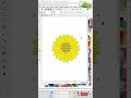 Beautiful Sun Flower Design Using Polygon Tool बनाये सिर्फ 1 मिनट में| #designwithcorelhindi