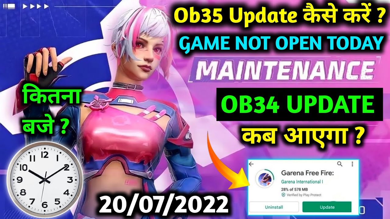 Game Open Nahi Ho Raha Hai | Free Fire Maintenance Break Today | Free Fire Update Kaise Karen