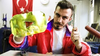 GERÇEK ALTINDAN YOUTUBE PLAKETİ YAPTIM!! (150.000 TL TUTTU)