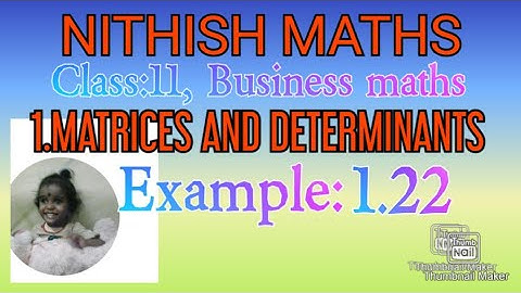 Class:11(Business Maths)Ch.1,  Example 1.22, (Word problem) by using matrix inverse method
