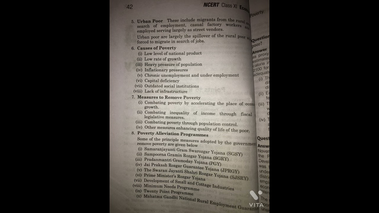 Chapter 4 poverty(Indian economy development ) notes and pdf in discription class 12