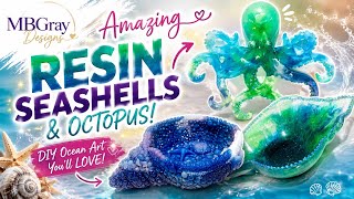 🐙 AMAZING Resin Octopus & Seashells DIY 🌊 | Ocean-Inspired Resin Art You HAVE to See!