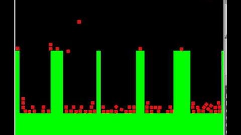Falling boxes v2. Pygame & Box2D demo with Python