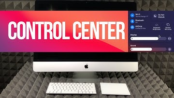 Control Center on iMac & iMac Pro