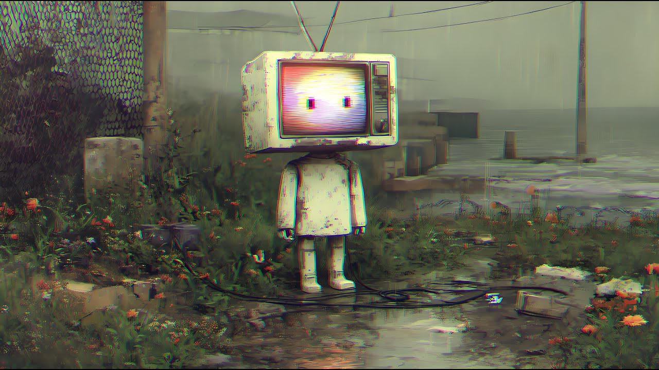 Night Drive 1985 | Retro Synthwave & Glitchy Desolation