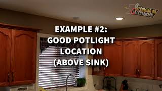 How to Install Pot Lights Above Kitchen Sink
