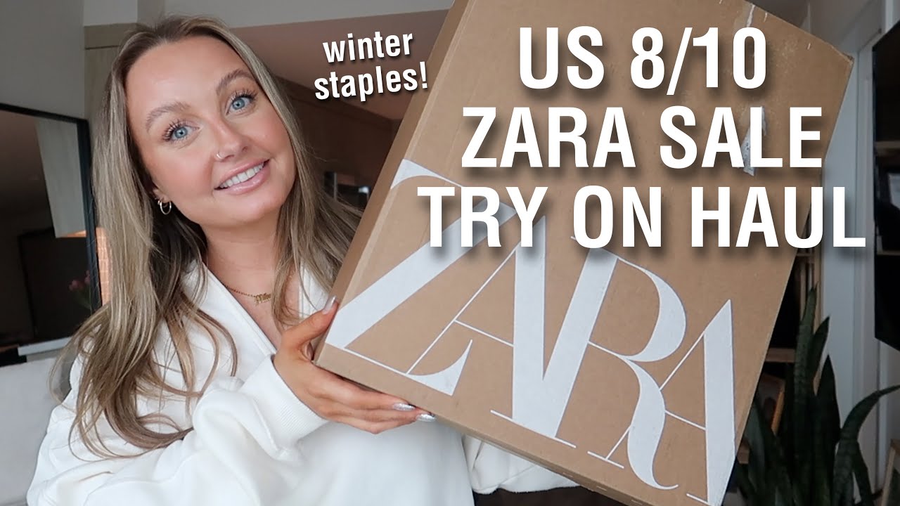 I SPENT $700 AT THE ZARA SALE | size US 8-10 (midsize body type) try on haul & review | mikayla jade