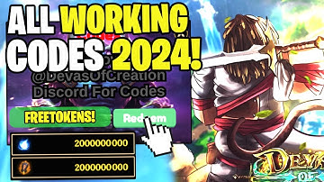 *NEW* ALL WORKING CODES FOR DEVAS OF CREATION IN 2024! ROBLOX DEVAS OF CREATION CODES
