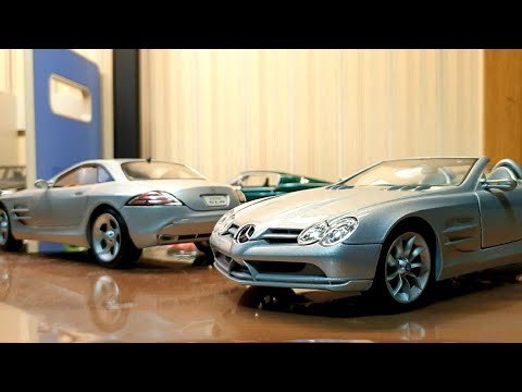 [1/18] Ep.07 EXCLUSIVE Maisto Mercedes Benz Vision SLR Coupe and Roadster  (feat. SLR Production Car)