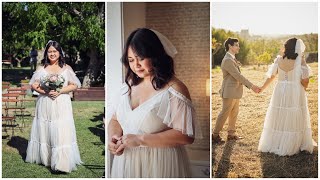 I MADE my WEDDING DRESS! | Portuguese-Filipino Couple