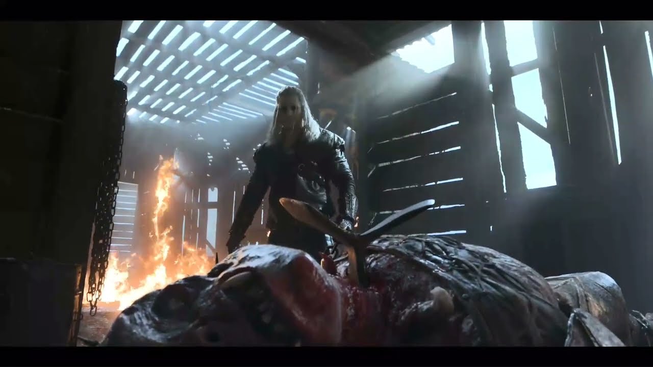 Geralt vs Troll in The Witcher Season 4