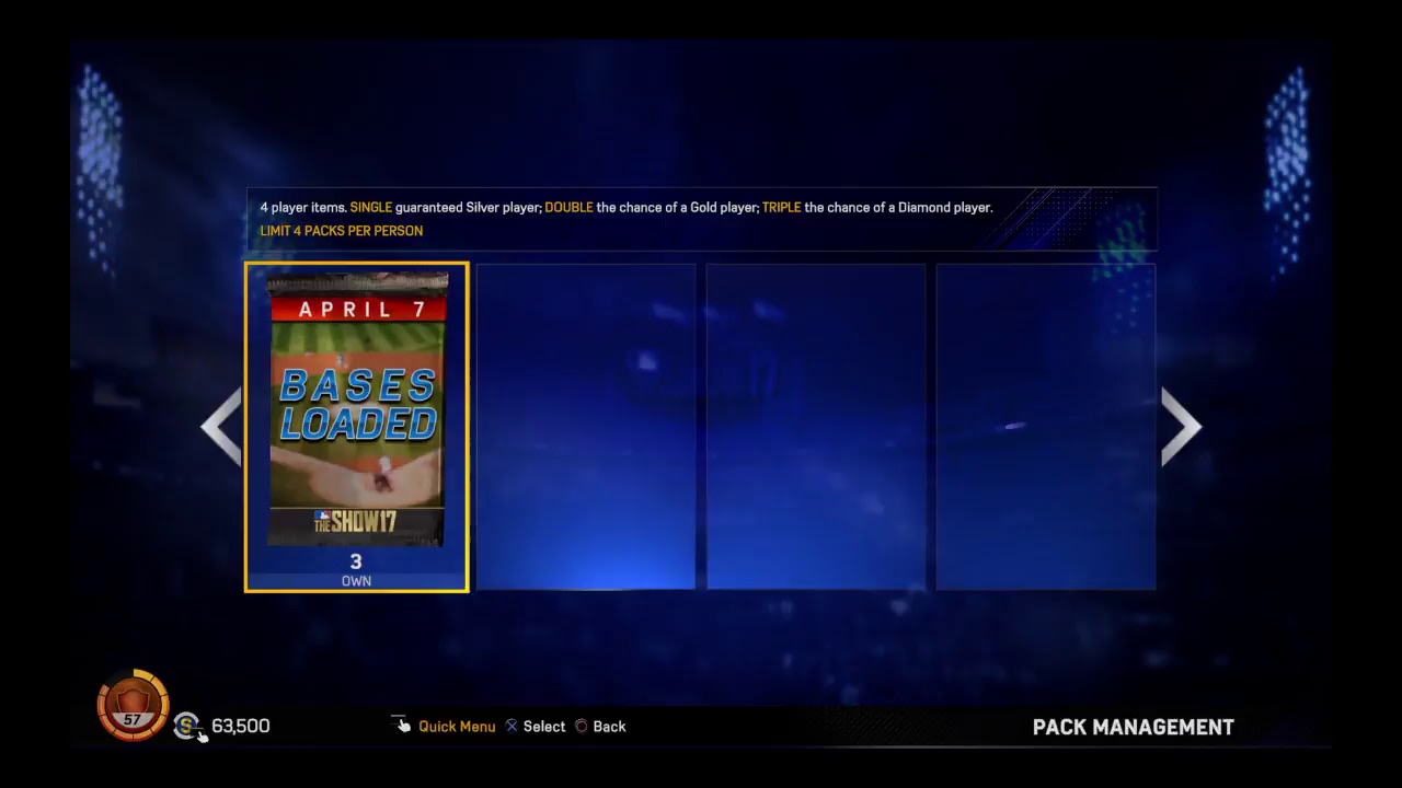 Bases Loaded packs