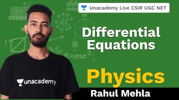 Differential Equations for CSIR NET by Rahul Mehla