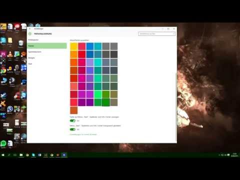 Video: So ändern Sie Die Farbe Der Taskleiste