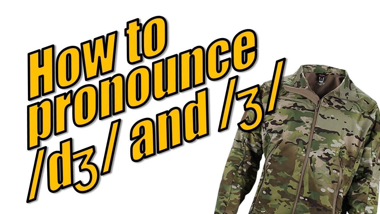How to pronounce /dʒ/ and /ʒ/ - YouTube