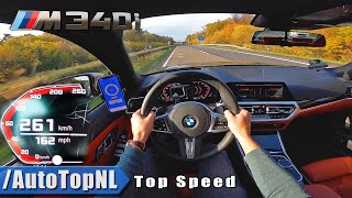 BMW M340i xDrive G20 | TOP SPEED on AUTOBAHN POV (NO SPEED LIMIT) by AutoTopNL