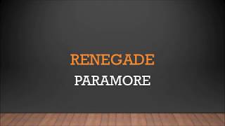 Paramore  Renegade s