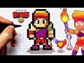 Tuto dessin ambre nouveau brawler pixel art brawl stars