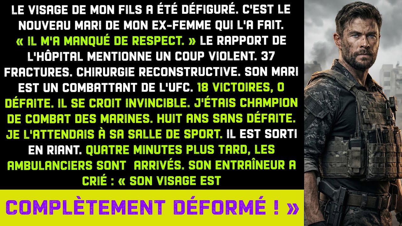 Le mari UFC de mon ex-femme a fracassé le visage de mon fils—Il ignorait que j’étais champion 8 ans