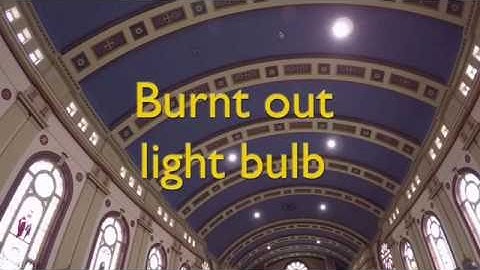Changing a Church Light Bulb