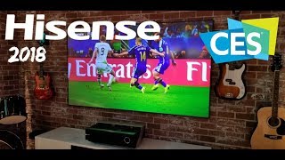 New Hisense 2018 4k HDR TV line up CES 2018 - YouTube