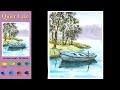 Basic Landscape Watercolor - Quiet Lake (sketch & color mixing) NAMIL ART