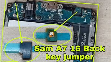 Samsung A7 16 Back Button and Recent Key Jumper Solution | Samsung Home Key Back Key & Option Key