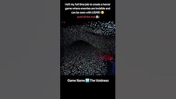 Enemy can only be scanned with LIDAR to be seen in my horror game #shorts #shortvideo #gamingvideos