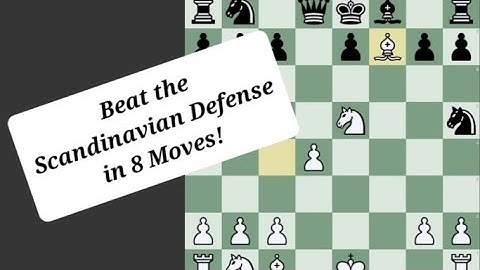 SMASH the Scandinavian Defense in ONLY 8 Moves!