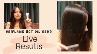 Oriflame Hot Oil Demo | Oriflame hot oil use | For Soft, Shiny and Strong Hair | By hnbStation screenshot 1