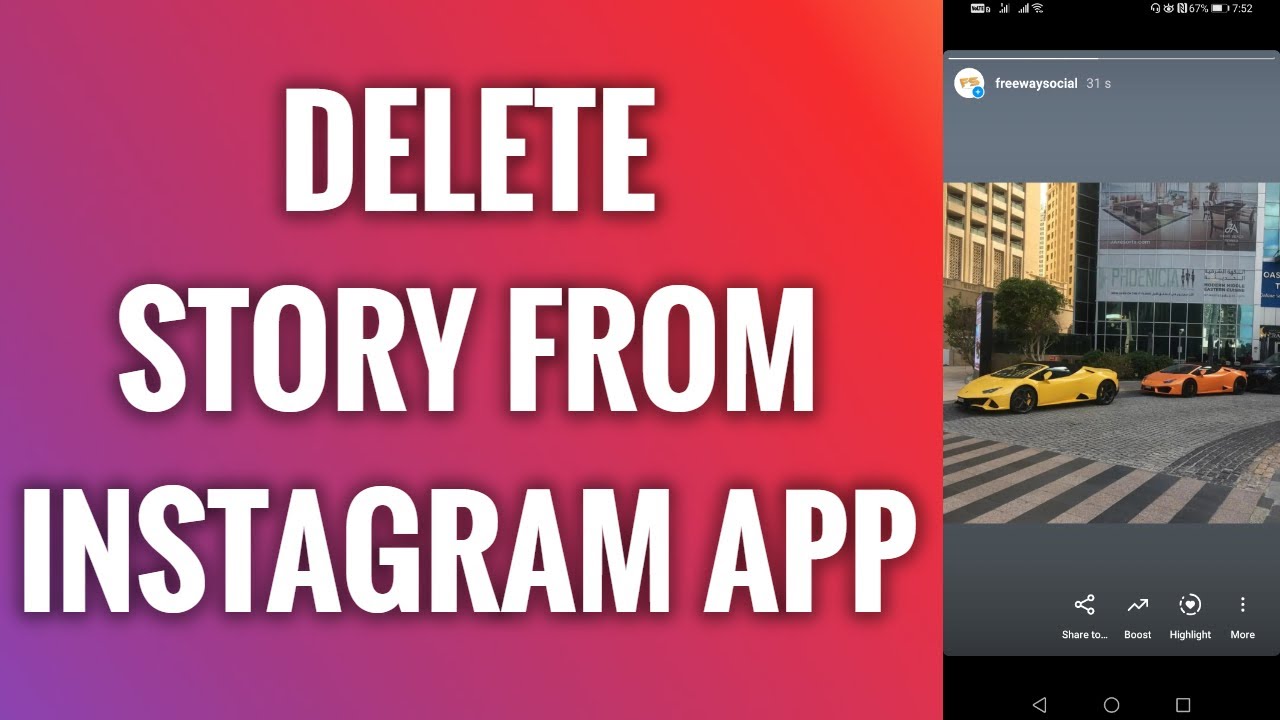 how-to-delete-story-from-instagram-app-youtube